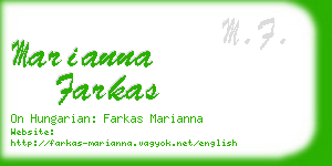 marianna farkas business card